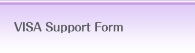 VISA Support Form